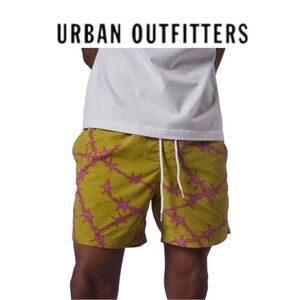 NEW Urban Outfitters UO Y2K Printed Swim Trunks Shorts XL